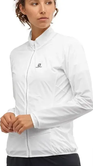 Salomon Sense Running White Athletic Jacket Women’s Medium thumbnail 1