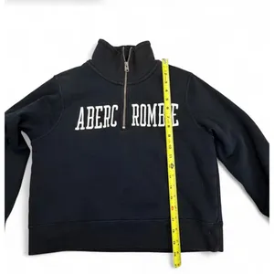 VTG Abercrombie & Fitch Womens Sherpa Lined Quarter Zip Sweatshirt M thumbnail 4