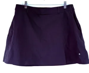 Lululemon Black Stretch Twill Front Pleat Golf Skirt Size 32 thumbnail 1