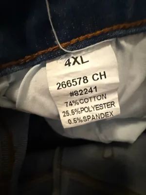 Women’s Dark Blue Straight-Leg Jeans size 4XL thumbnail 5