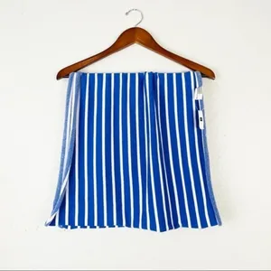 GAP NEW Blue‎ Cotton Stripe Scarf OS thumbnail 3