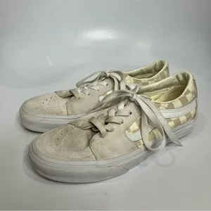 Vans‎ Sk8 floral check marshmallow low top sneakers unisex sizing women’s size 7 thumbnail 2