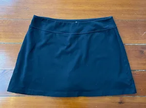 Athleta Black Mini Skort // Skirt w Shorts - Sz Large thumbnail 1