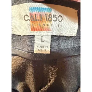 Cali 1850 Charcoal Grey Pleated Front Skort Shorts NWT Size L thumbnail 3