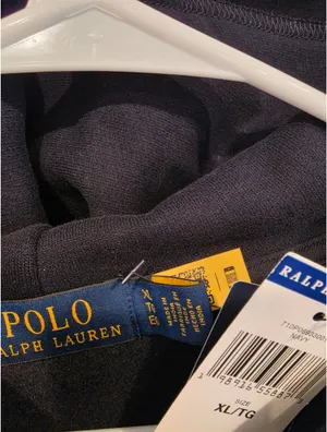 NWT Polo by Ralph Lauren Navy Big Pony Men’s Hoodie With Patchwork Size-XL thumbnail 5