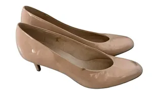 Coach women’s patent leather low heel pumps size 8.5 corporate court shoes thumbnail 1