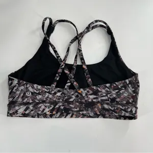Lululemon Energy Bra Kaleidoscopic Pink‎ Multi Sz 12 thumbnail 3