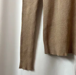 Ambiance Apparel NWOT Neutral Light Brown Ribbed Turtleneck Sweater thumbnail 4