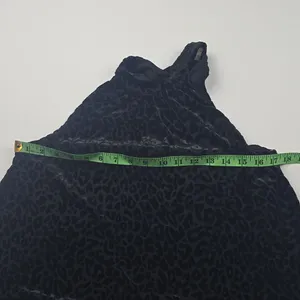 Altar'd State‎ -1610 Mock Neck Velvet Animal Print Sleeveless Top Small thumbnail 5