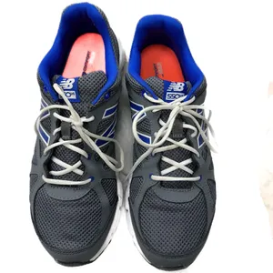 New Balance 550 V4 athletic shoes. Gray with royal blue. Running shoes. Sz 9.5 thumbnail 4