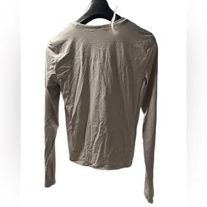 Aritzia Wilfred (Re)Touch Dauphine Long Sleeve Top White Fitted Crew Size L thumbnail 4