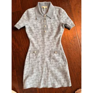 Maje Roetic Jacquard Knit Mini Dress 34 thumbnail 3