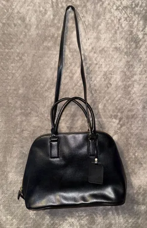 Express Black Dome Satchel Handbag with Crossbody Strap thumbnail 1