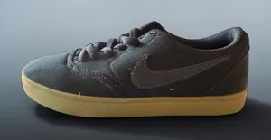 Nike Women's Black Canvas Sneakers with Gum Sole thumbnail 1