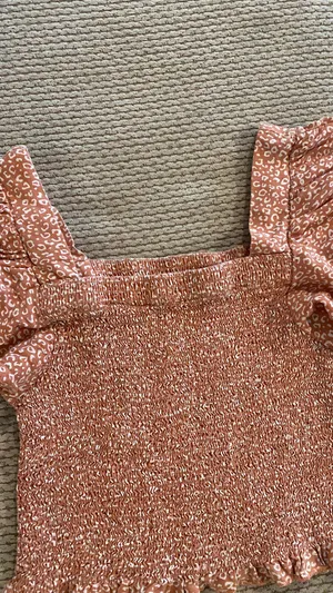 Cute Cheetah Print Smocked Top Multi thumbnail 2