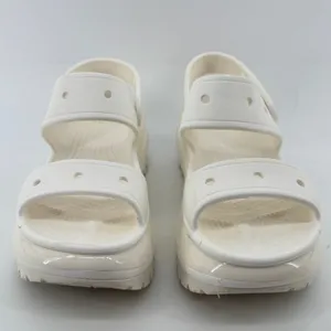 Crocs Mega Crush Platform Sandal White Women 8 Chunky Y2K Wedge Open Toe Heavy thumbnail 2