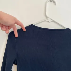 LAUREN RALPH LAUREN LRL Gacy Zip Shoulder Crew Navy Blue Long Sleeve Cotton Top thumbnail 13