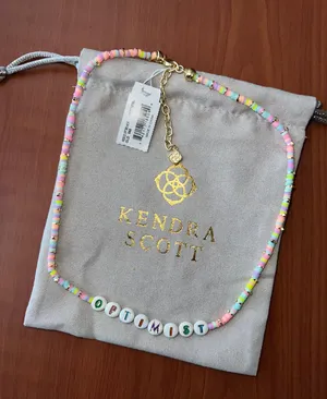 Kendra Scott Optimist Beaded Chocker In Gold thumbnail 1
