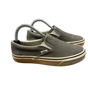 VANS Classic Slip-On Charcoal Gray Unisex Canvas Sneakers Men's 6.5/Women's 8.0‎ thumbnail 2
