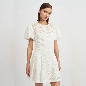 En Saison Adina Lace Mini Dress in White Size Small NWT thumbnail 9