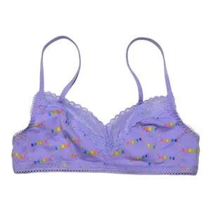 Savage X Fenty Cotton Essentials Lace-Trim Bralette Size Lg NWT thumbnail 7