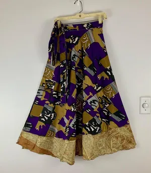 Reversible Maxi Wrap Skirt BINS405 thumbnail 1