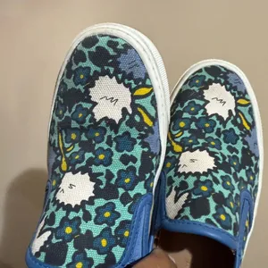 Coach Cameron‎ Aqua Blue Floral Flat Slip-on Sneakers Women’s US Size 6.5 T thumbnail 9