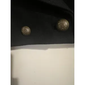 Free People Perry Black Wool Cropped Blazer Jacket Old Money Preppy‎ Buttons thumbnail 9