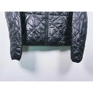 Abercrombie & Fitch Lightweight Hooded Puffer Jacket Womens S Black Packable thumbnail 9