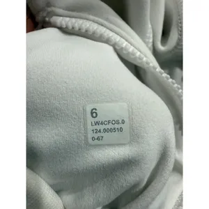 Lululemon White Define Jacket Luon‎ Full Zip Size 6 Mock Neck Athleisure flaw thumbnail 9