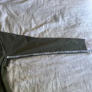 Via Masini 80 Firenze Olive Pull On Cigarette Pants Made Italy Stretch Ankle thumbnail 7
