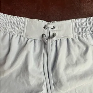 Free People Light Blue Lace-Up Shorts thumbnail 3