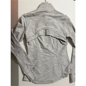EUC lululemon 8 define jacket white gray space dye women’s thumbnail 6