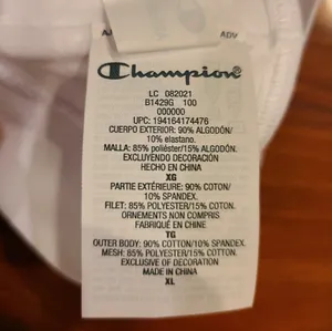 Champion White Sports Bra Size XL thumbnail 6
