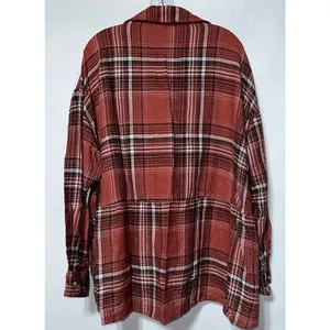 American Eagle Rust‎ Plaid Shirt Size L thumbnail 4