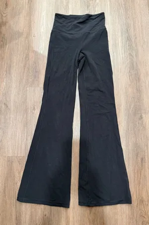 Athleta Elation‎ Flare Pant Womens XS Black High Rise Yoga Leggings 31 Inseam thumbnail 1