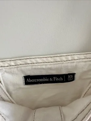 Abercrombie & Fitch denim crop top thumbnail 4