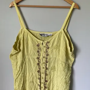 Henna Vintage Embroidered Boho Max Dress Sleeveless 100% Rayon Women's Size 1X thumbnail 3