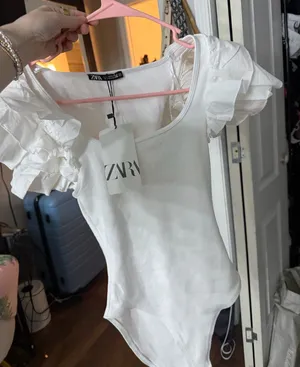 ZARA Top White thumbnail 1