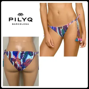 PILYQ Vida feather teeny string bikini set. New thumbnail 16