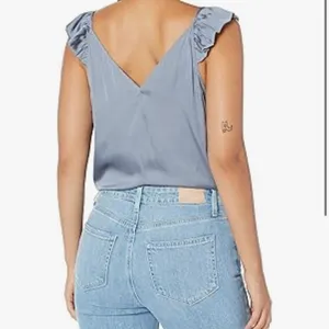 PAIGE womens Lunah Bodysuit V-back Thong Bodysuit Ruffled sleeve NWT 169$ thumbnail 2