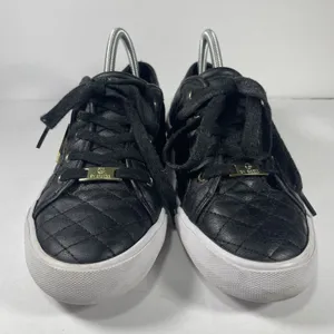 G by GUESS Women's Black Quilted Lace-Up Sneakers - Size 8.5M thumbnail 3