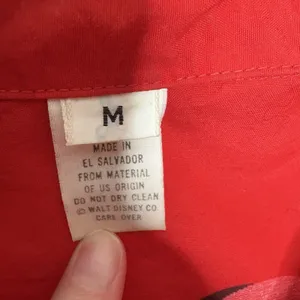 Vintage Red Mickey Mouse Air Flight Jacket Size Medium 1970s Zip Up Pockets thumbnail 4