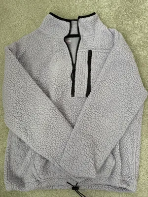 Purple Sherpa Quarter Zip Size M thumbnail 1