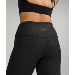 Lululemon Align High-Rise Pant Size 8 Aqueous Emboss Black 28" NWT thumbnail 3
