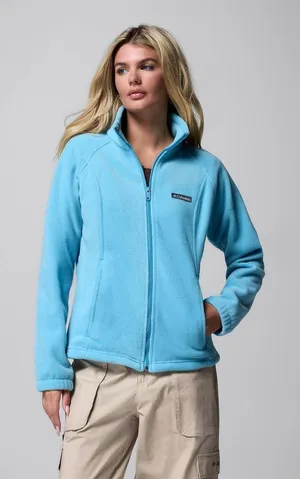 Columbia‎ Fleece Jacket Women's Full Zip Gorpcore Powder Light Blue Size Medium thumbnail 1