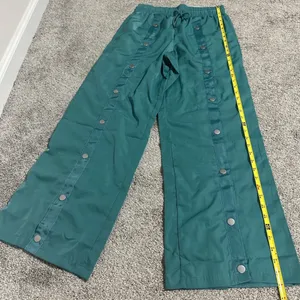 YMI Jeans Teal Snap-Button Wide Leg Pants thumbnail 3