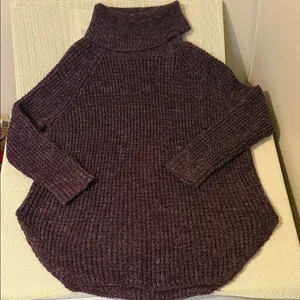 Free People Dylan Tweedy Long-Sleeve Cowl-Neck Sweater. M thumbnail 2