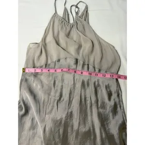 Vintage Y2K Victoria's Secret 100% Silk Slip Dress Sheer Asymmetrical Medium thumbnail 8