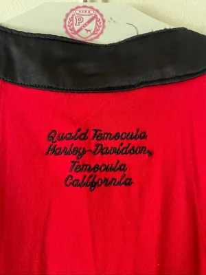 Harley Davidson Red And Black Zipper Front Tank Top Woman’s Small Y2K 12/2011 thumbnail 12
